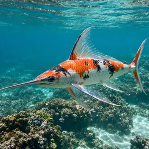 Koi fish + Swordfish